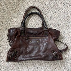 Balenciaga Velo Classic Studs Bag Leather Medium